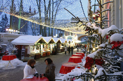 Enjoy at a Christmas market in Berlin