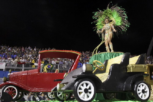 Carnival parade in Sao Paulo