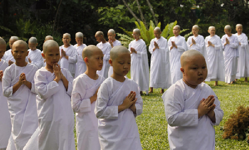 Novice Thai nuns