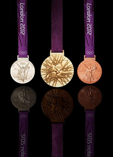 伦敦奥运会倒计时一周年 奖牌首度曝光