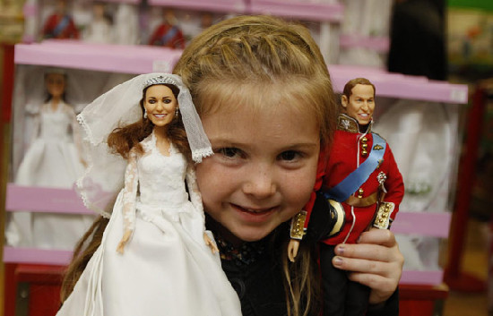 Duchess of Cambridge wedding dolls launched in London