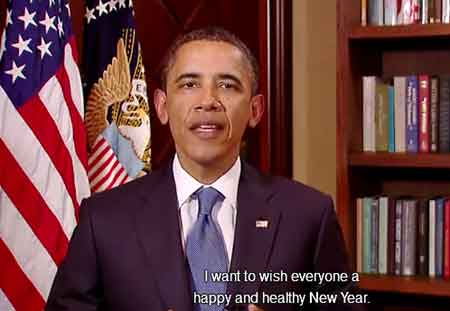 奥巴马发表新年贺词 力挺中产阶级