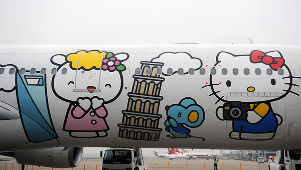 超萌的Hello Kitty飞机（组图）