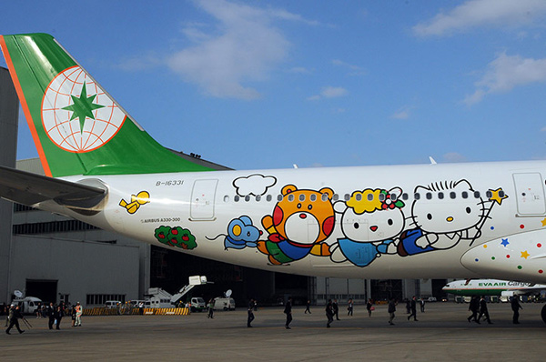 超萌的Hello Kitty飞机（组图）