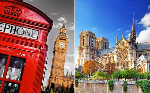巴黎vs伦敦：谁是最受欢迎的旅游城市