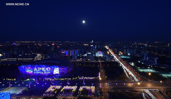 北京APEC绚烂夜景