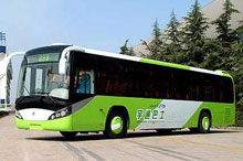 the "green" image of Beijing bus