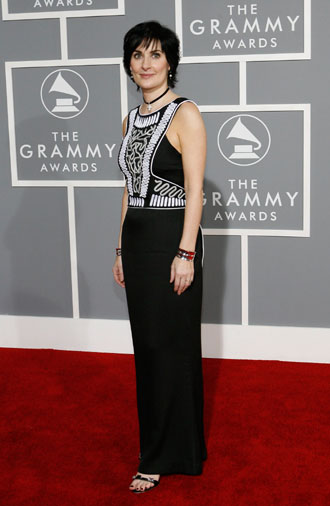 Singer Enya arrives at the 49th Annual Grammy Awards in Los Angeles February 11, 2007. 