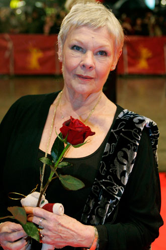 Actress Judy Dench arrives for the screening of her film 'Notes On A Scandal' running in competition at the 57th Berlinale International Film Festival in Berlin February 12, 2007. The festival runs from February 8-18.