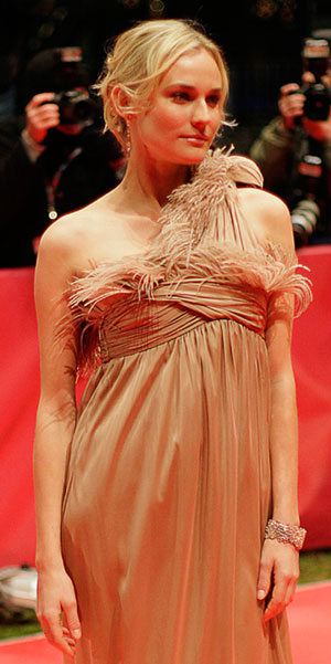 Actress Diane Kruger arrives for the screening of the film 'Goodbye Bafana' running in competition at the 57th Berlinale International Film Festival in Berlin February 11, 2007.