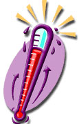 How does a thermometer tell the temperature?