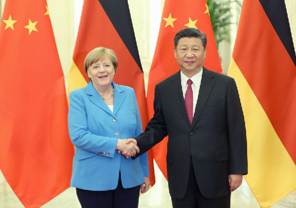 习近平与德国总理默克尔举行会晤