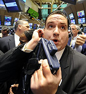 World stock markets again fall precipitously