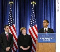 Obama chooses economic team for 'historic' crisis
