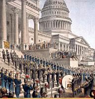 There weren't always crowds going wild at presidential inaugurals