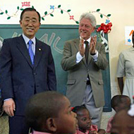 UN Chief, Bill Clinton promote development in Haiti