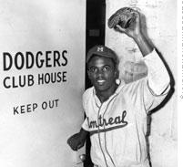 The first black player in modern major league baseball