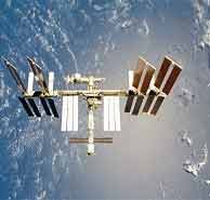 Shuttle Discovery delivering science tools to Space Station