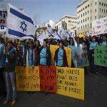 Settlers protest West Bank construction freeze