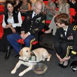 Service dogs help war wounded