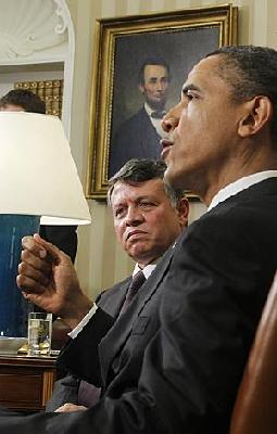 Obama, Jordan's King discuss mideast developments