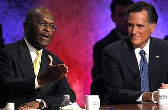 Cain surges to lead in US Republican presidential race