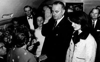 American history: Lyndon Johnson becomes president