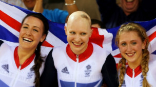 伦敦奥运英自行车摘金女将不避谈脱发
