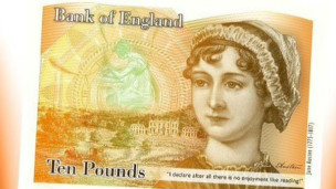 新版10英镑纸币将印有简·奥斯汀头像