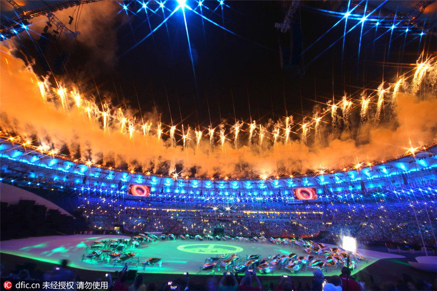 里约奥运会狂欢中开幕