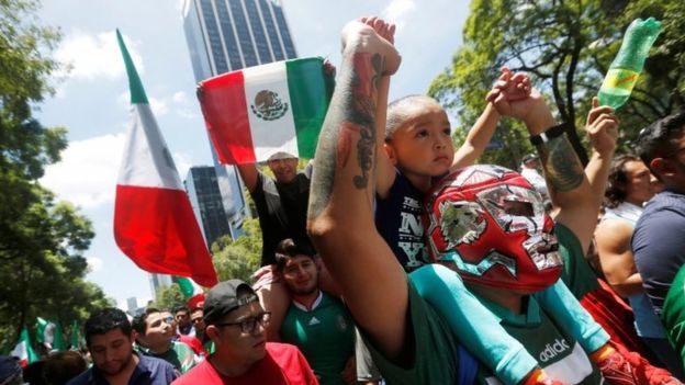 战胜德国队 墨西哥球迷狂欢引发“人造地震”