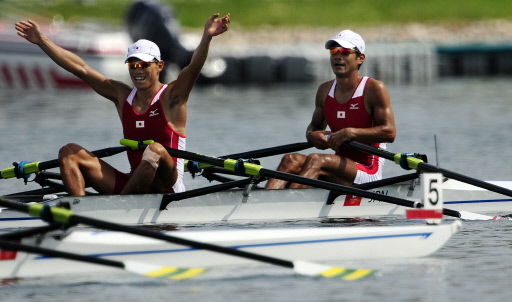 Sculls rowing competition at Shunyi Olympic Rowing-Canoeing Park