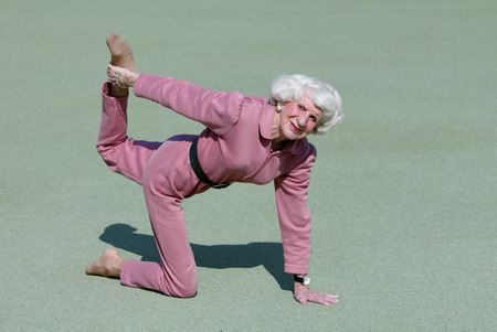 83-year-old granny Yoga master