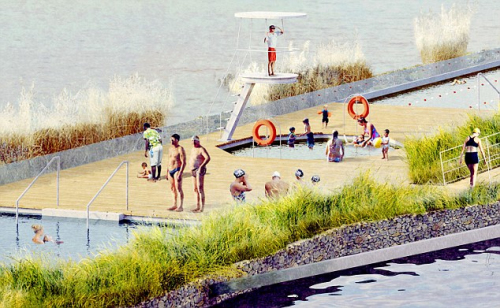 泰晤士河中拟建露天泳池：嬉水观景二者兼得