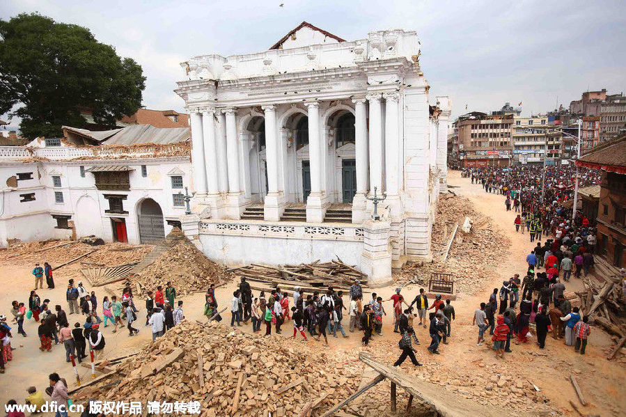 尼泊尔地震中消失的世界遗产