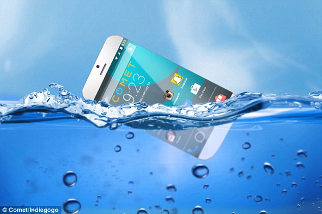 掉进水里也能浮在水面的手机