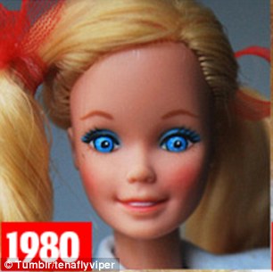 图揭芭比娃娃56年面容变迁