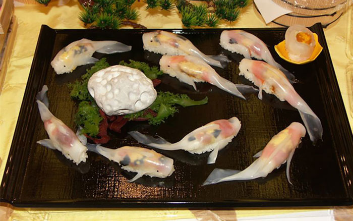 好看又好吃的“活鱼”寿司