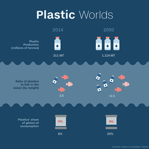 2050年海洋中的塑料会比鱼还多