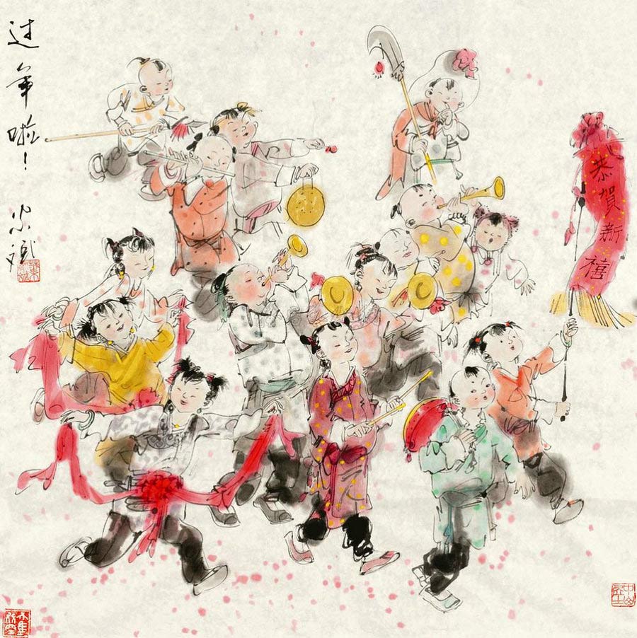 中国画家笔下的春节（组图）