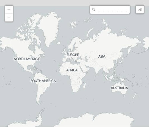 世界地图黑白打印图片