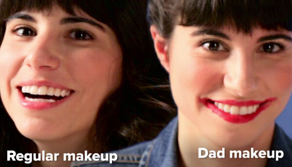 让老爸给自家女儿化妆会是啥样？