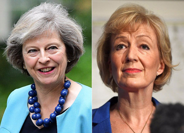两名女性进行党魁角逐 英国将迎来第二位女首相