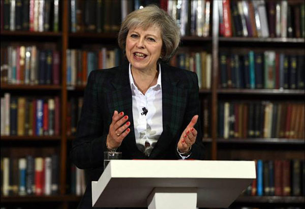 英国新首相特雷莎将上任 又一位“铁娘子”