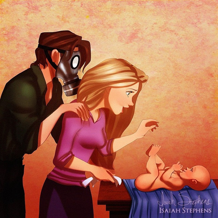 当迪士尼公主们变成了妈妈（组图）