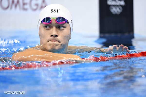奥运赛况：孙杨400米自由泳摘银