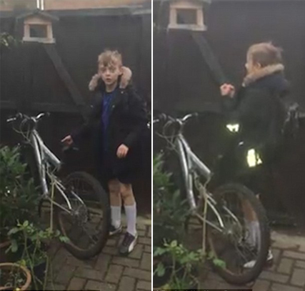 英国男孩自行车失而复得 小偷良心发现归还男孩最后的礼物