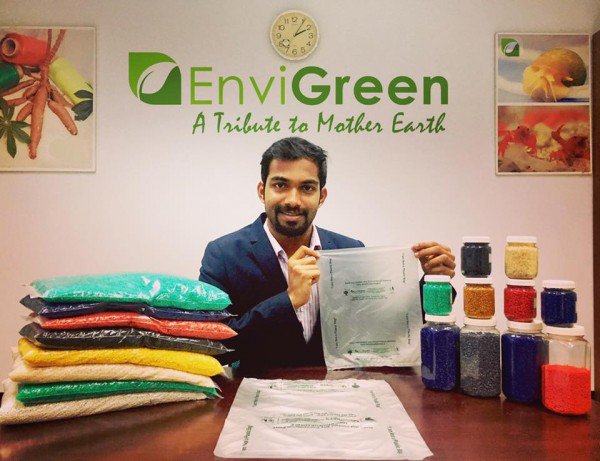 印度公司制成百分百降解可食用“塑料袋”