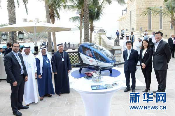 中国研制载客无人机将在迪拜投入运营