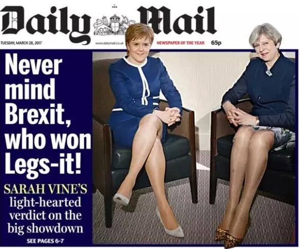 英媒炒作梅姨的大长腿 全英人民怒了
